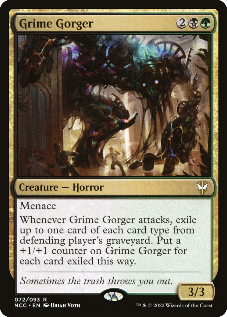 Grime Gorger (NCC-072) - New Capenna Commander - Premium MTG Single from Wizards of the Coast - Just $0.25! Shop now at Game Crave Tournament Store