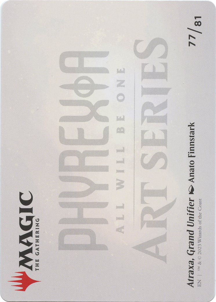 Atraxa, Grand Unifier // Atraxa, Grand Unifier (AONE-077) - Phyrexia: All Will Be One Art Series (Borderless) Foil - Premium MTG Single from Wizards of the Coast - Just $0! Shop now at Game Crave Tournament Store