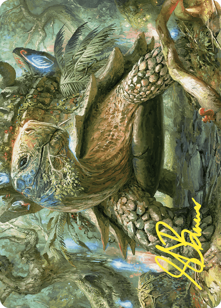 Blossoming Tortoise // Blossoming Tortoise (AWOE-024) - Wilds of Eldraine Art Series (Borderless) - Premium MTG Single from Wizards of the Coast - Just $0! Shop now at Game Crave Tournament Store