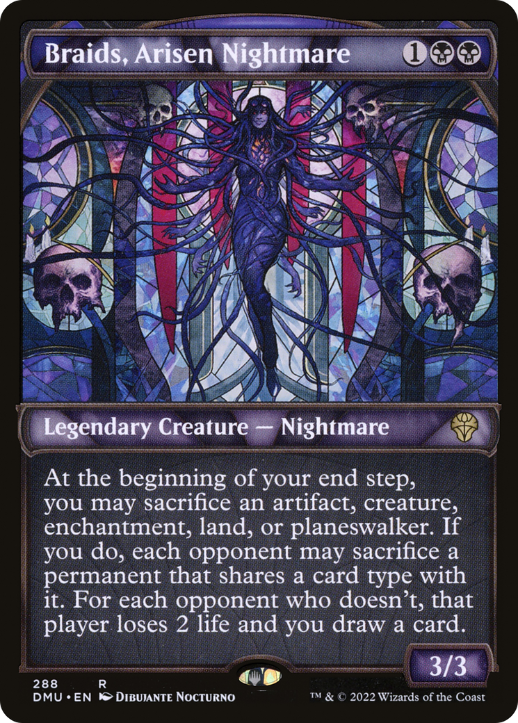 Braids, Arisen Nightmare (DMU-288) - Dominaria United: (Showcase) - Premium MTG Single from Wizards of the Coast - Just $0.96! Shop now at Game Crave Tournament Store