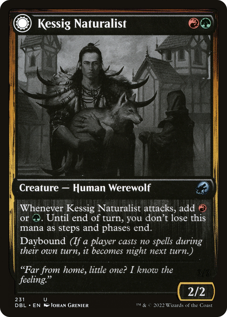 Kessig Naturalist // Lord of the Ulvenwald (DBL-231) - Innistrad: Double Feature: (Double Faced Transform) Foil - Premium MTG Single from Wizards of the Coast - Just $1.29! Shop now at Game Crave Tournament Store
