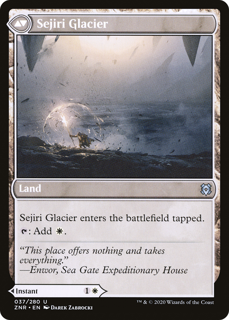 Sejiri Shelter // Sejiri Glacier (ZNR-037) - Zendikar Rising Foil - Premium MTG Single from Wizards of the Coast - Just $0.41! Shop now at Game Crave Tournament Store