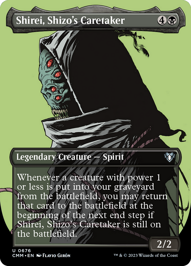 Shirei, Shizo's Caretaker (CMM-676) - Commander Masters (Borderless) - Premium MTG Single from Wizards of the Coast - Just $0.08! Shop now at Game Crave Tournament Store