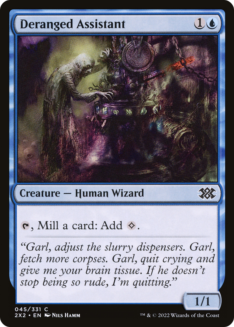 Deranged Assistant (2X2-045) - Double Masters 2022 Foil - Premium MTG Single from Wizards of the Coast - Just $0.08! Shop now at Game Crave Tournament Store