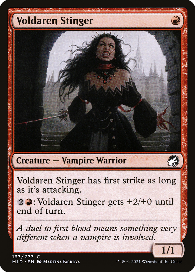 Voldaren Stinger (MID-167) - Innistrad: Midnight Hunt - Premium MTG Single from Wizards of the Coast - Just $0.25! Shop now at Game Crave Tournament Store