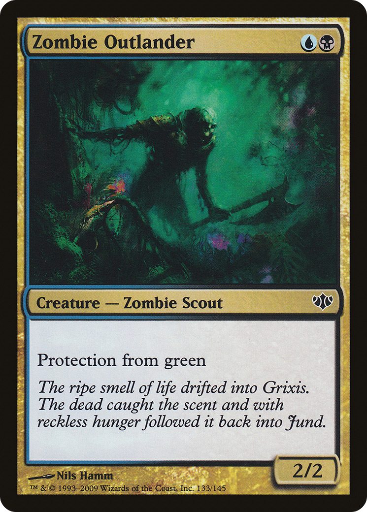 Zombie Outlander (CON-133) - Conflux - Premium MTG Single from Wizards of the Coast - Just $0.08! Shop now at Game Crave Tournament Store