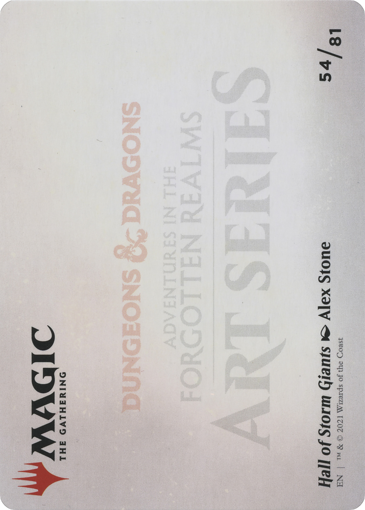Hall of Storm Giants // Hall of Storm Giants (AAFR-054) - Adventures in the Forgotten Realms Art Series (Borderless) - Premium MTG Single from Wizards of the Coast - Just $0! Shop now at Game Crave Tournament Store
