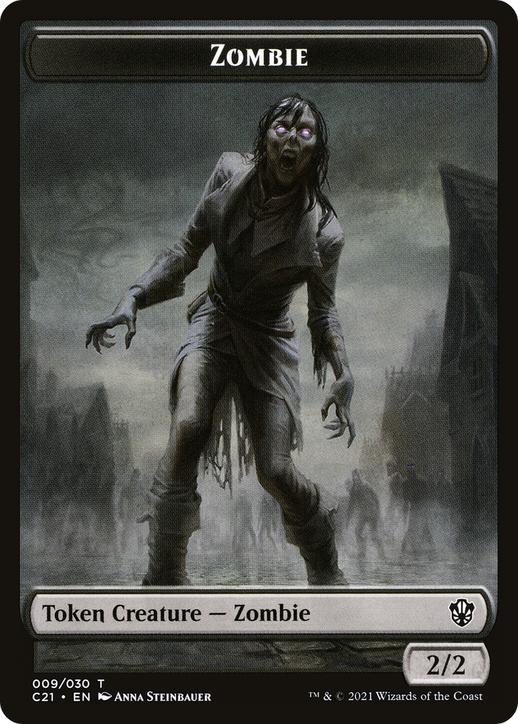 Zombie (TC21-009) - Commander 2021 Tokens - Premium MTG Single from Wizards of the Coast - Just $0! Shop now at Game Crave Tournament Store