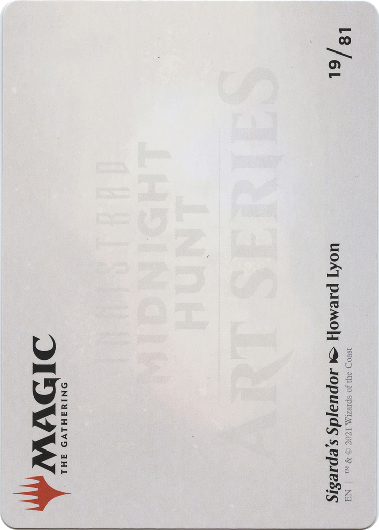 Sigarda's Splendor // Sigarda's Splendor (AMID-019) - Midnight Hunt Art Series (Borderless) - Premium MTG Single from Wizards of the Coast - Just $0! Shop now at Game Crave Tournament Store