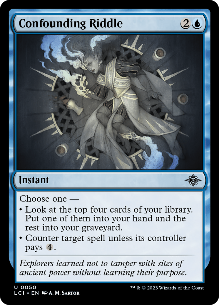 Confounding Riddle (LCI-050) - The Lost Caverns of Ixalan - Premium MTG Single from Wizards of the Coast - Just $0.08! Shop now at Game Crave Tournament Store