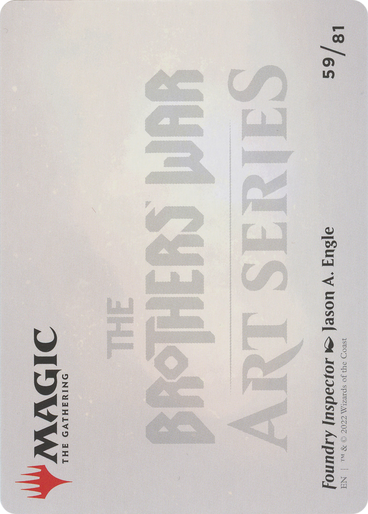 Foundry Inspector // Foundry Inspector (ABRO-059) - The Brothers' War Art Series (Borderless) - Premium MTG Single from Wizards of the Coast - Just $0! Shop now at Game Crave Tournament Store