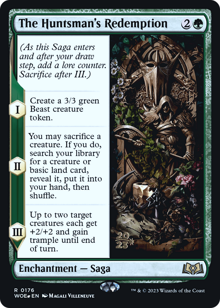 The Huntsman's Redemption (PWOE-176S) - Wilds of Eldraine Promos Foil - Premium MTG Single from Wizards of the Coast - Just $0.37! Shop now at Game Crave Tournament Store