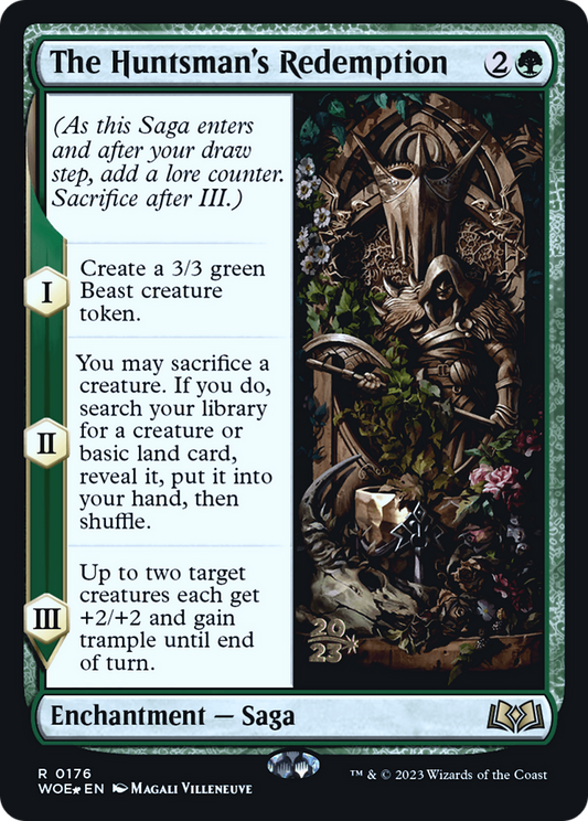 The Huntsman's Redemption (PWOE-176S) - Wilds of Eldraine Promos Foil - Premium MTG Single from Wizards of the Coast - Just $0.37! Shop now at Game Crave Tournament Store