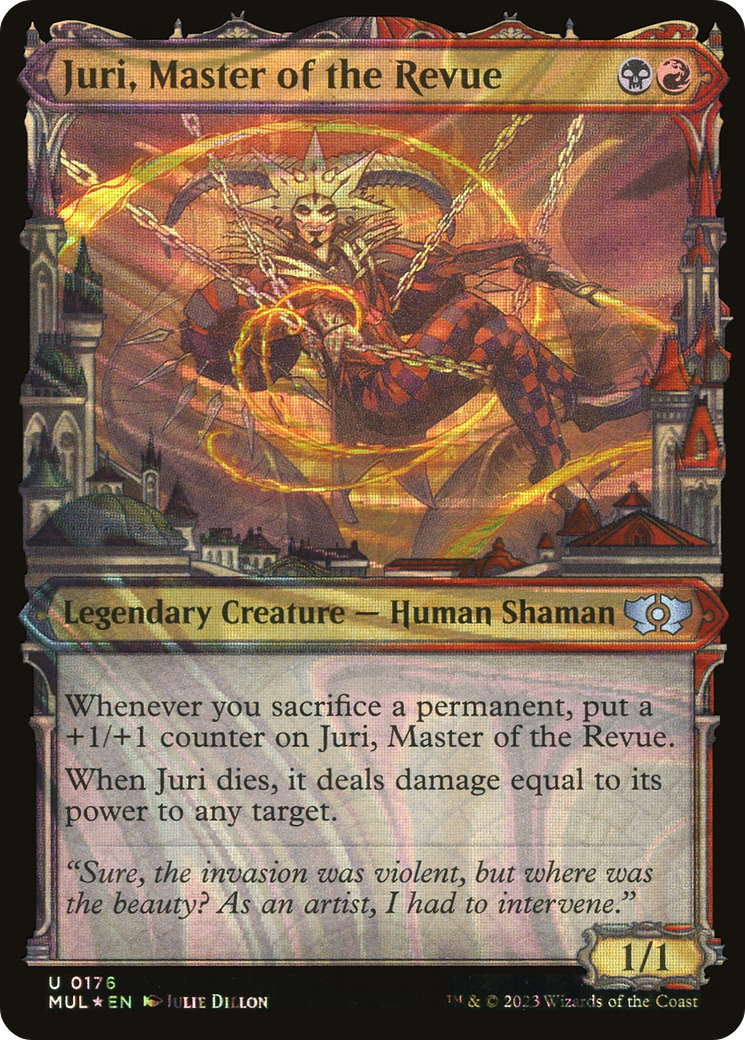 Juri, Master of the Revue (MUL-176) - Multiverse Legends: (Showcase) Foil - Premium MTG Single from Wizards of the Coast - Just $0.98! Shop now at Game Crave Tournament Store