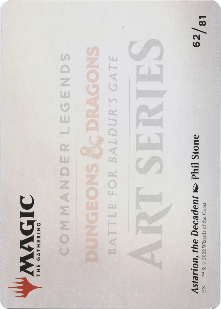 Astarion, the Decadent // Astarion, the Decadent (ACLB-062) - Battle for Baldur's Gate Art Series (Borderless) - Premium MTG Single from Wizards of the Coast - Just $0! Shop now at Game Crave Tournament Store