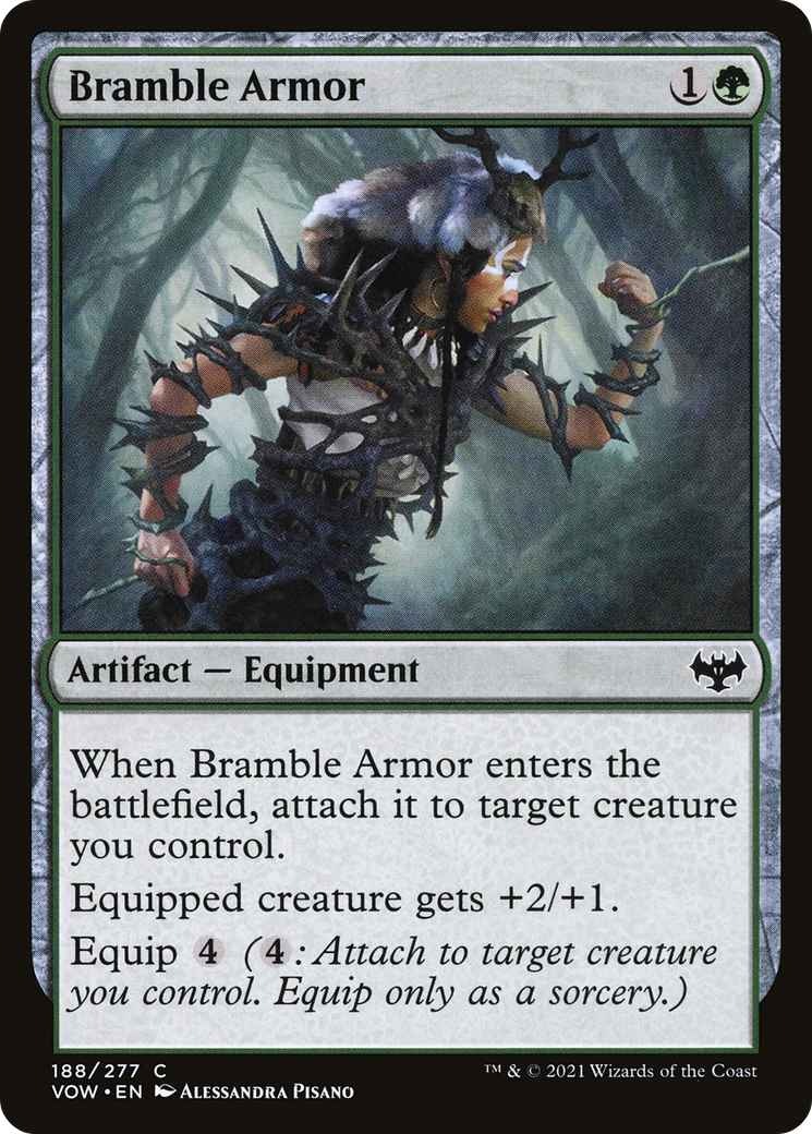 Bramble Armor (VOW-188) - Innistrad: Crimson Vow - Premium MTG Single from Wizards of the Coast - Just $0.25! Shop now at Game Crave Tournament Store