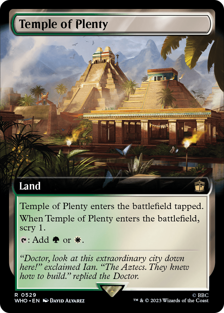 Temple of Plenty (WHO-529) - Doctor Who: (Extended Art) Foil - Premium MTG Single from Wizards of the Coast - Just $0.08! Shop now at Game Crave Tournament Store