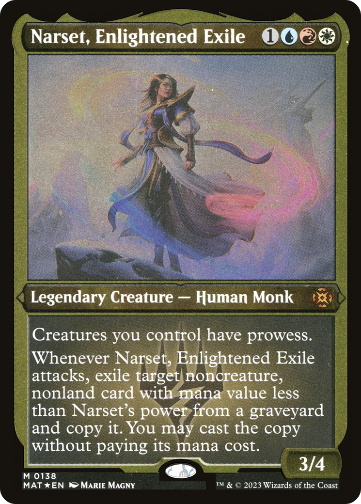 Narset, Enlightened Exile (MAT-138) - March of the Machine: The Aftermath Etched Foil - Premium MTG Single from Wizards of the Coast - Just $12.84! Shop now at Game Crave Tournament Store