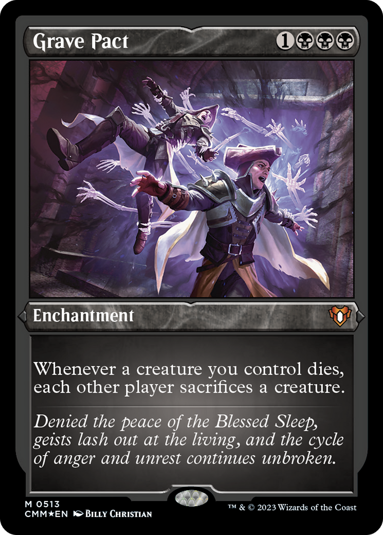 Grave Pact (CMM-513) - Commander Masters Etched Foil - Premium MTG Single from Wizards of the Coast - Just $4.91! Shop now at Game Crave Tournament Store