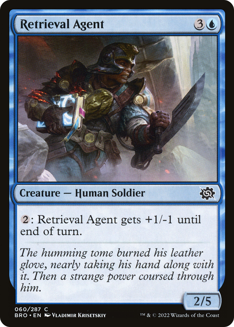 Retrieval Agent (BRO-060) - The Brothers' War - Premium MTG Single from Wizards of the Coast - Just $0.25! Shop now at Game Crave Tournament Store