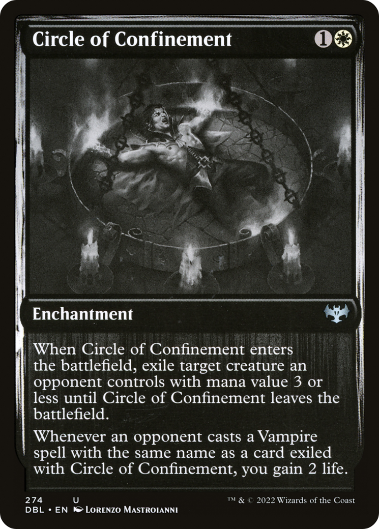 Circle of Confinement (DBL-274) - Innistrad: Double Feature - Premium MTG Single from Wizards of the Coast - Just $0.08! Shop now at Game Crave Tournament Store