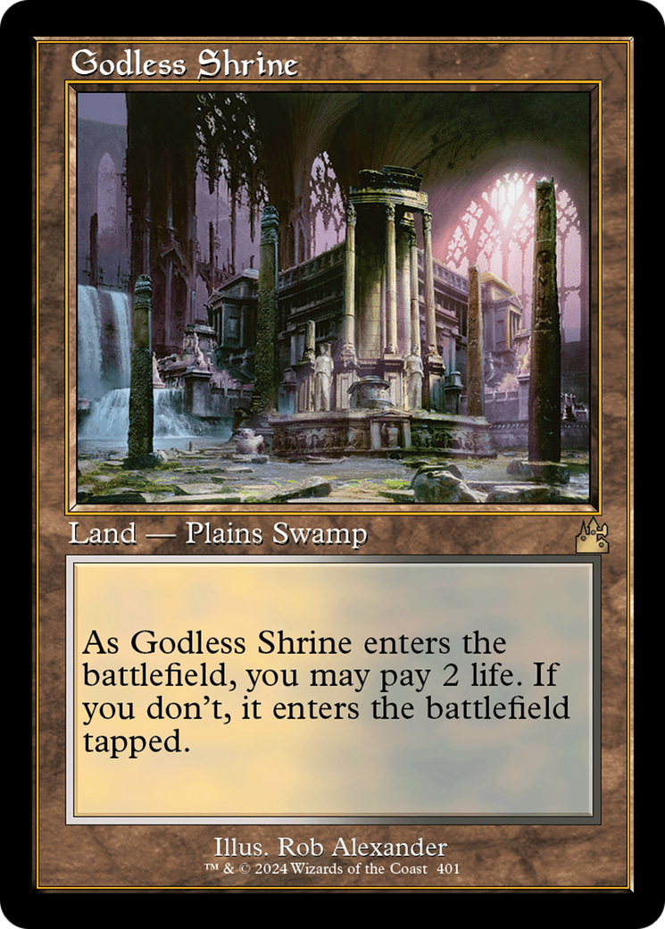 Godless Shrine (RVR-401) - Ravnica Remastered Foil - Premium MTG Single from Wizards of the Coast - Just $7.97! Shop now at Game Crave Tournament Store