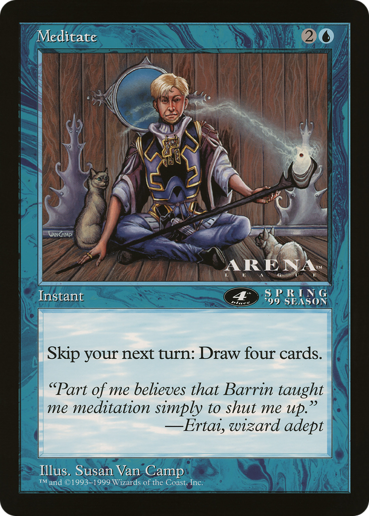 Meditate (OLEP-077) - Oversized League Prizes - Premium MTG Single from Wizards of the Coast - Just $0! Shop now at Game Crave Tournament Store