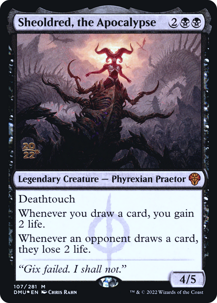 Sheoldred, the Apocalypse (PDMU-107S) - Dominaria United Promos Foil - Premium MTG Single from Wizards of the Coast - Just $26.97! Shop now at Game Crave Tournament Store