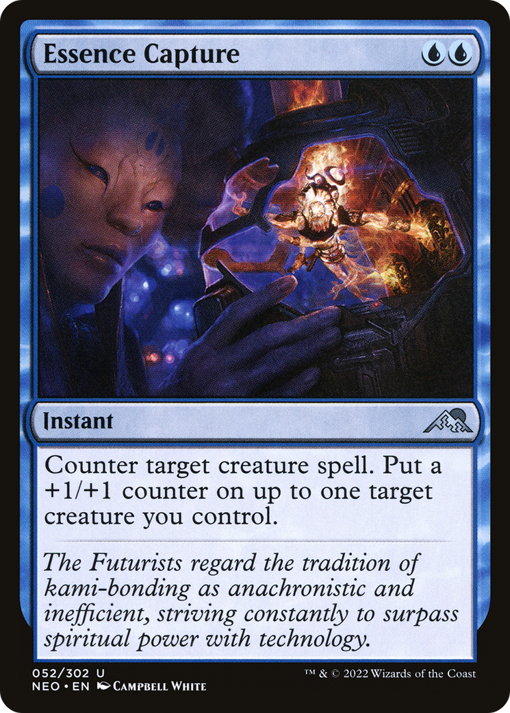 Essence Capture (NEO-052) - Kamigawa: Neon Dynasty - Premium MTG Single from Wizards of the Coast - Just $0.08! Shop now at Game Crave Tournament Store