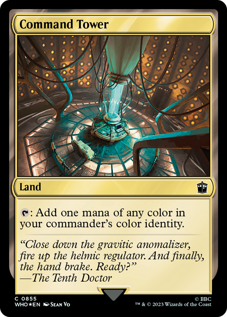 Command Tower (WHO-855) - Doctor Who Foil - Premium MTG Single from Wizards of the Coast - Just $9.96! Shop now at Game Crave Tournament Store
