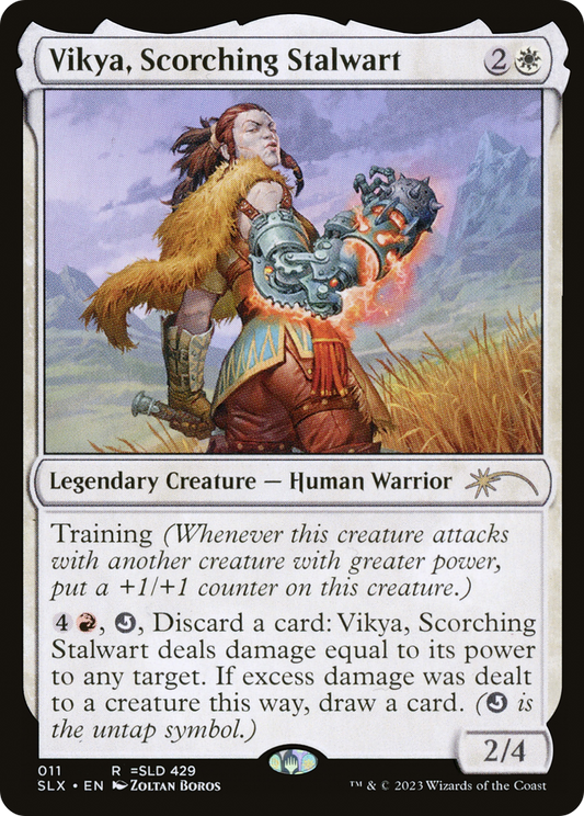 Vikya, Scorching Stalwart (SLX-011) - Universes Within - Premium MTG Single from Wizards of the Coast - Just $0.25! Shop now at Game Crave Tournament Store