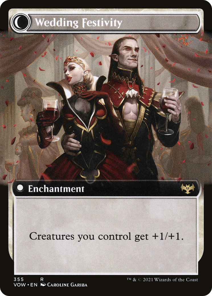 Wedding Announcement // Wedding Festivity (VOW-355) - Innistrad: Crimson Vow: (Extended Art, Double Faced Transform) - Premium MTG Single from Wizards of the Coast - Just $0.29! Shop now at Game Crave Tournament Store