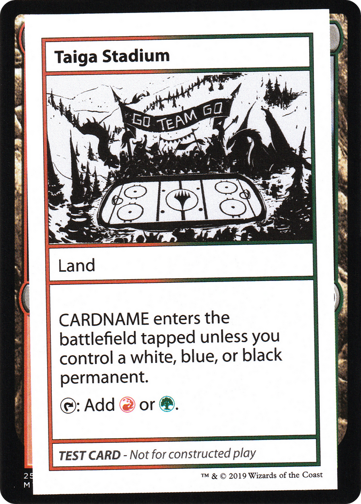 Taiga Stadium (CMB2-120) - Mystery Booster Playtest Cards 2021 - Premium MTG Single from Wizards of the Coast - Just $0.08! Shop now at Game Crave Tournament Store