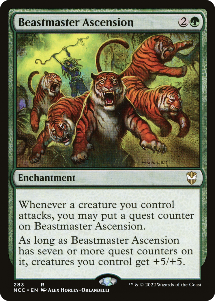 Beastmaster Ascension (NCC-283) - New Capenna Commander - Premium MTG Single from Wizards of the Coast - Just $4.14! Shop now at Game Crave Tournament Store