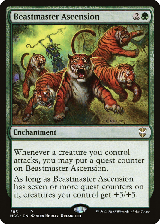 Beastmaster Ascension (NCC-283) - New Capenna Commander - Premium MTG Single from Wizards of the Coast - Just $4.14! Shop now at Game Crave Tournament Store