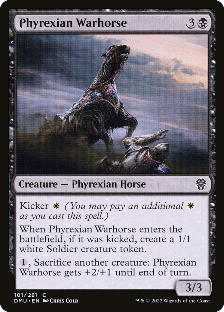 Phyrexian Warhorse (DMU-101) - Dominaria United Foil - Premium MTG Single from Wizards of the Coast - Just $0.25! Shop now at Game Crave Tournament Store