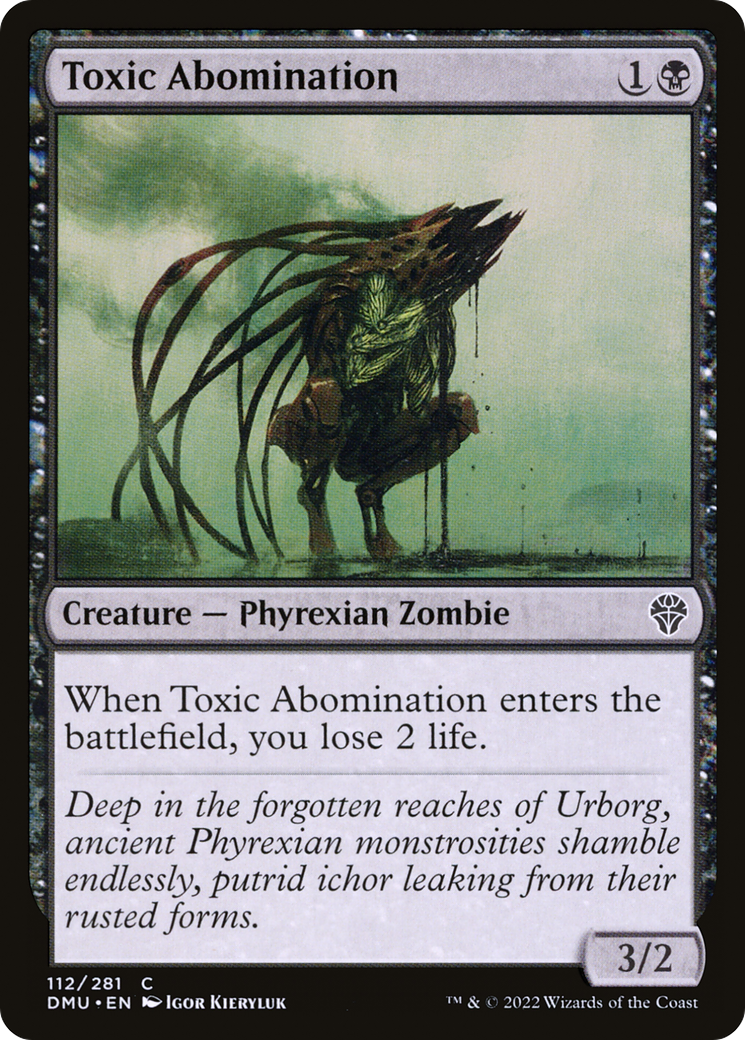 Toxic Abomination (DMU-112) - Dominaria United - Premium MTG Single from Wizards of the Coast - Just $0.08! Shop now at Game Crave Tournament Store