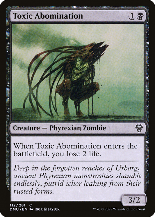 Toxic Abomination (DMU-112) - Dominaria United - Premium MTG Single from Wizards of the Coast - Just $0.08! Shop now at Game Crave Tournament Store