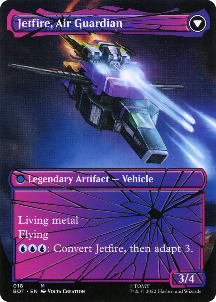 Jetfire, Ingenious Scientist // Jetfire, Air Guardian (BOT-018) - Transformers: (convertdfc, shatteredglass) (Borderless) Foil - Premium MTG Single from Wizards of the Coast - Just $20.03! Shop now at Game Crave Tournament Store