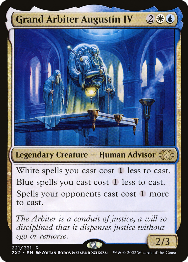 Grand Arbiter Augustin IV (2X2-221) - Double Masters 2022 - Premium MTG Single from Wizards of the Coast - Just $7.06! Shop now at Game Crave Tournament Store
