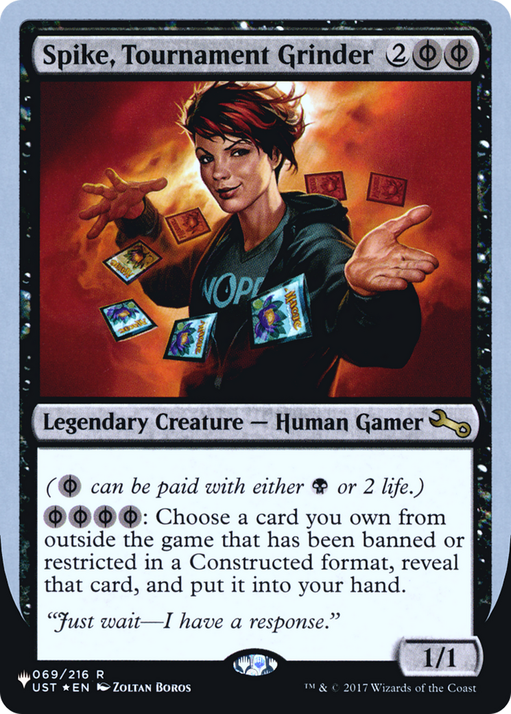 Spike, Tournament Grinder (UPLIST-024) - The List (Unfinity Foil Edition) Foil - Premium MTG Single from Wizards of the Coast - Just $0.08! Shop now at Game Crave Tournament Store