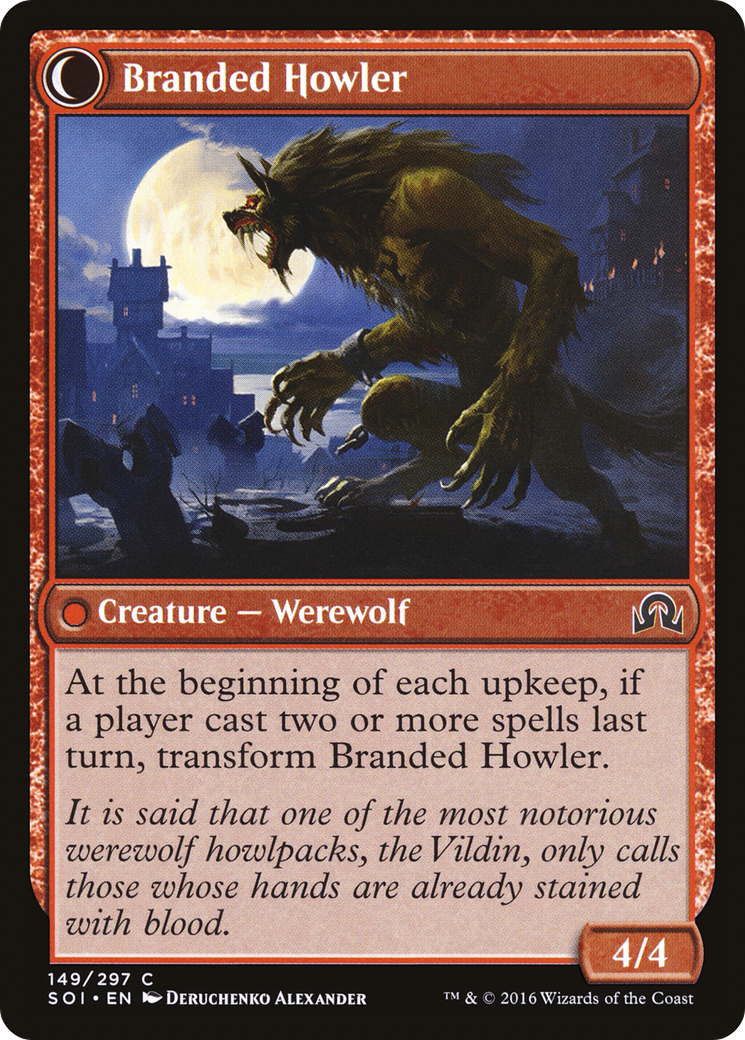 Convicted Killer // Branded Howler (SOI-149) - Shadows over Innistrad: (Double Faced Transform) Foil - Premium MTG Single from Wizards of the Coast - Just $0.25! Shop now at Game Crave Tournament Store