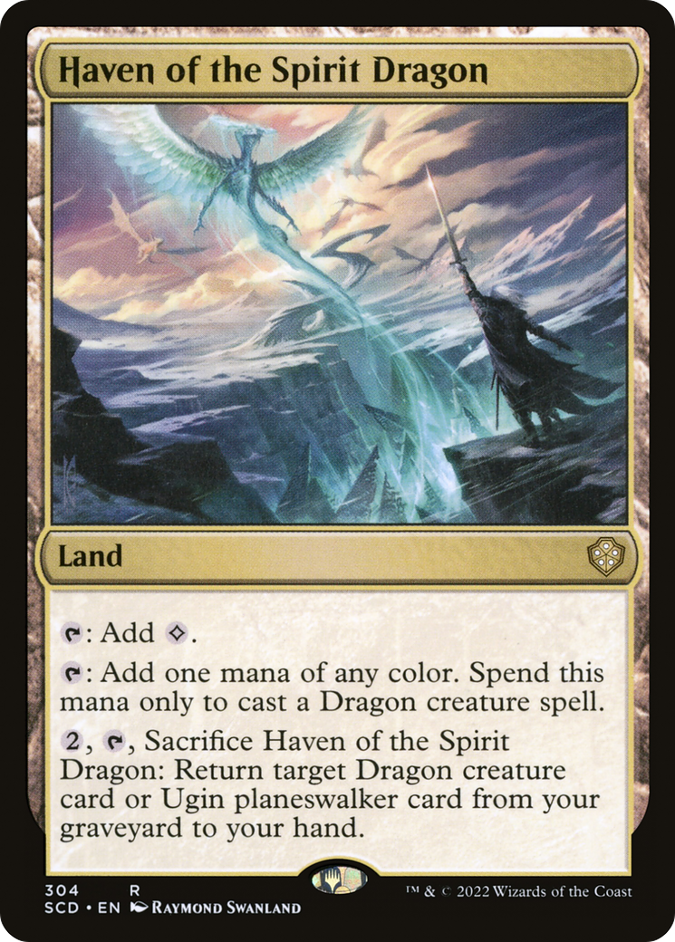 Haven of the Spirit Dragon (SCD-304) - Starter Commander Decks - Premium MTG Single from Wizards of the Coast - Just $0.40! Shop now at Game Crave Tournament Store