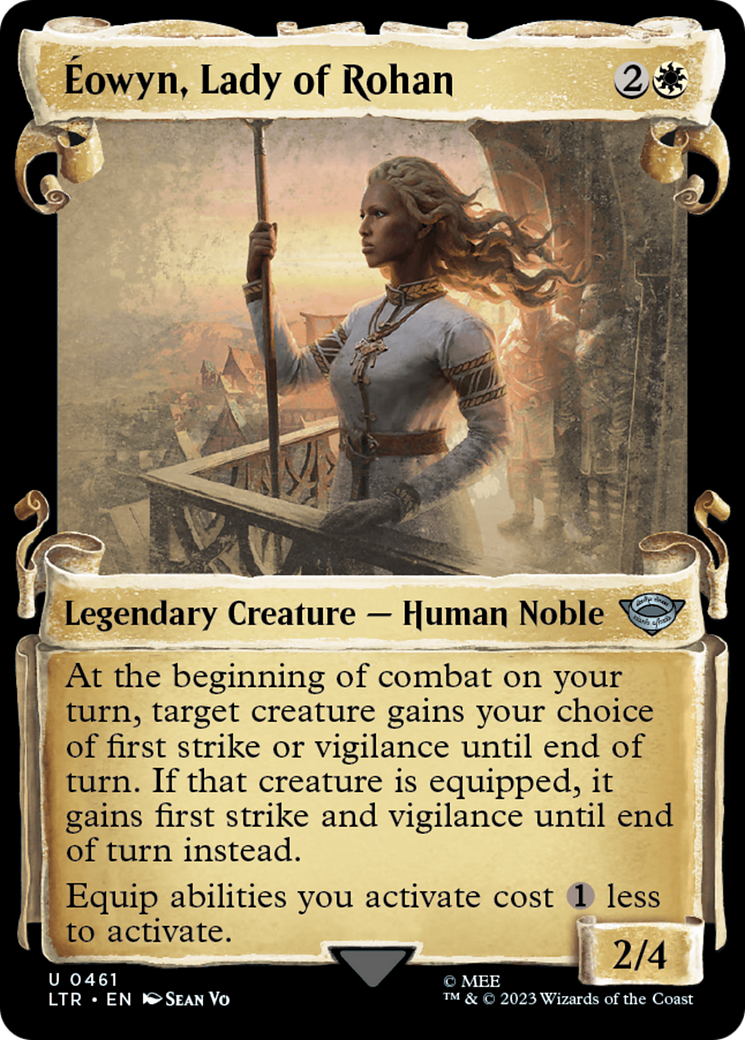Éowyn, Lady of Rohan (LTR-461) - The Lord of the Rings: Tales of Middle-earth: (Showcase) Foil - Premium MTG Single from Wizards of the Coast - Just $0.08! Shop now at Game Crave Tournament Store