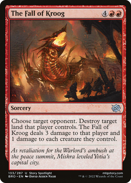 The Fall of Kroog (BRO-133) - The Brothers' War - Premium MTG Single from Wizards of the Coast - Just $0.08! Shop now at Game Crave Tournament Store