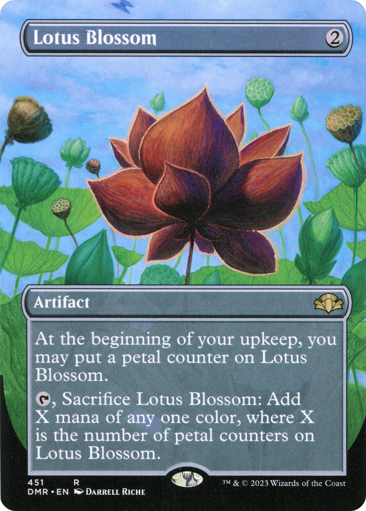 Lotus Blossom (DMR-451) - Dominaria Remastered (Borderless) Foil - Premium MTG Single from Wizards of the Coast - Just $0.21! Shop now at Game Crave Tournament Store
