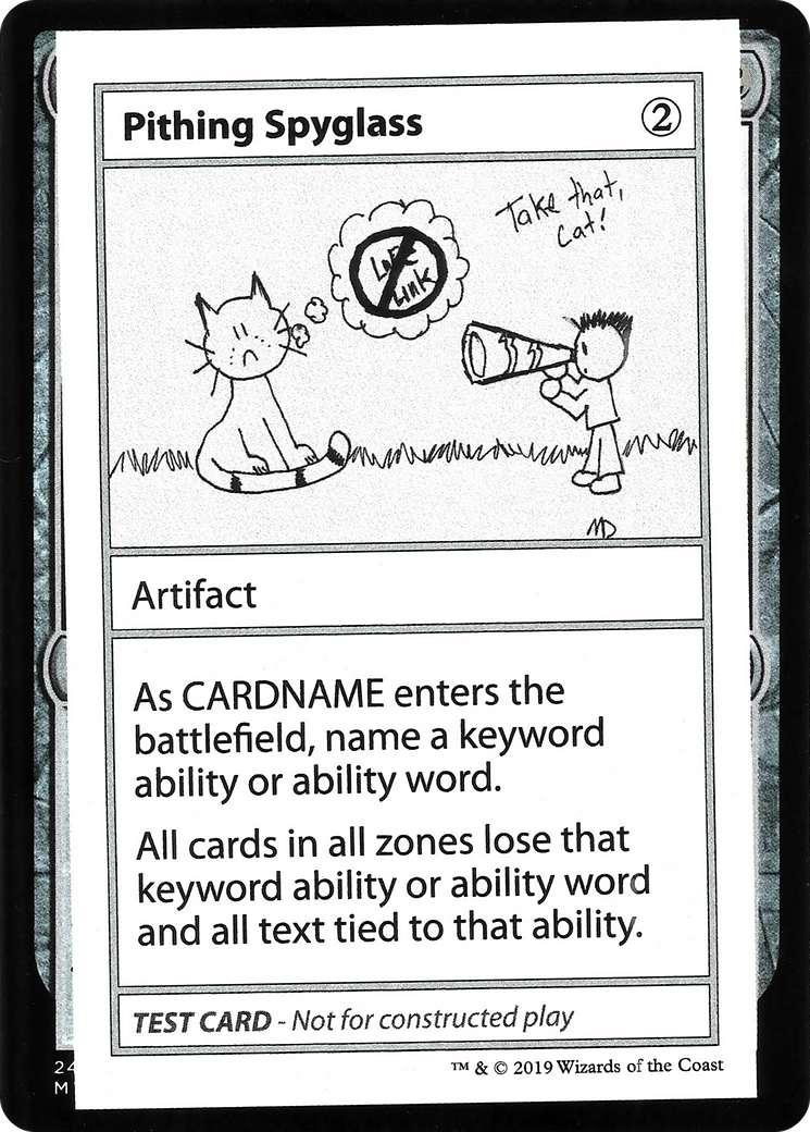 Pithing Spyglass (CMB2-108) - Mystery Booster Playtest Cards 2021 - Premium MTG Single from Wizards of the Coast - Just $0.25! Shop now at Game Crave Tournament Store