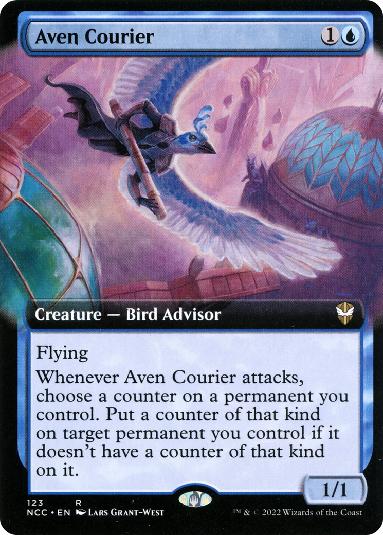 Aven Courier (NCC-123) - New Capenna Commander: (Extended Art) - Premium MTG Single from Wizards of the Coast - Just $0.70! Shop now at Game Crave Tournament Store