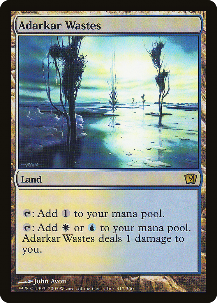 Adarkar Wastes (9ED-317★) - Ninth Edition Foil - Premium MTG Single from Wizards of the Coast - Just $11.46! Shop now at Game Crave Tournament Store