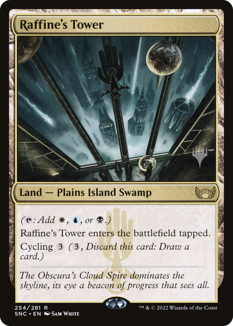 Raffine's Tower (PSNC-254P) - Streets of New Capenna Promos Foil - Premium MTG Single from Wizards of the Coast - Just $9.35! Shop now at Game Crave Tournament Store